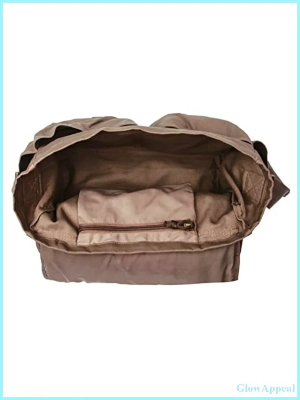 Cotton Canvas Messenger Bag Heavyweight Shoulder Bag Adjustable Strap Travel